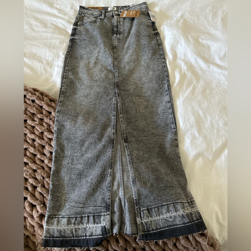 Kensie Jeans Denim maxi skirt NWT